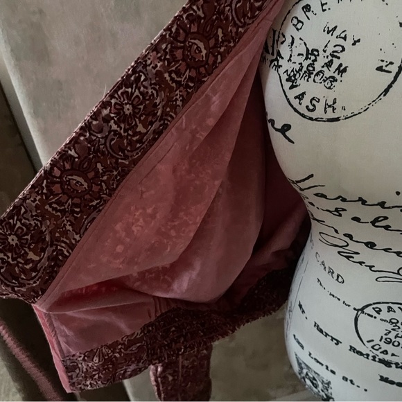 FREE PEOPLE ROSALINA PINK FLORAL LOBG SLEEVE JACKET MEDIUM TO LARGE - Picture 8 of 9